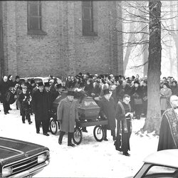 Beerdigung von Pater Karl Löffelholz 1968